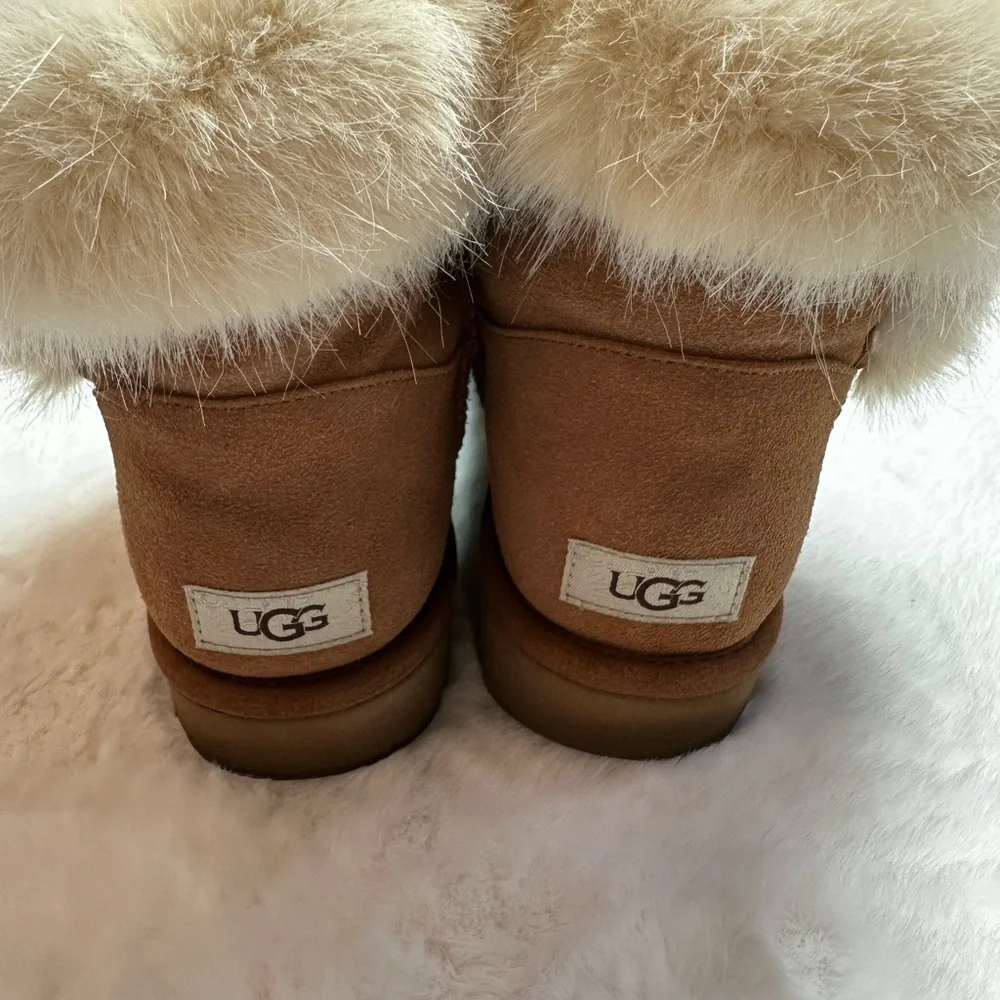 UGG Chestnut Fur-Lined Winter Boots